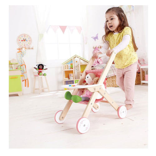 Hape Stroller Pretend Play Wooden Toy