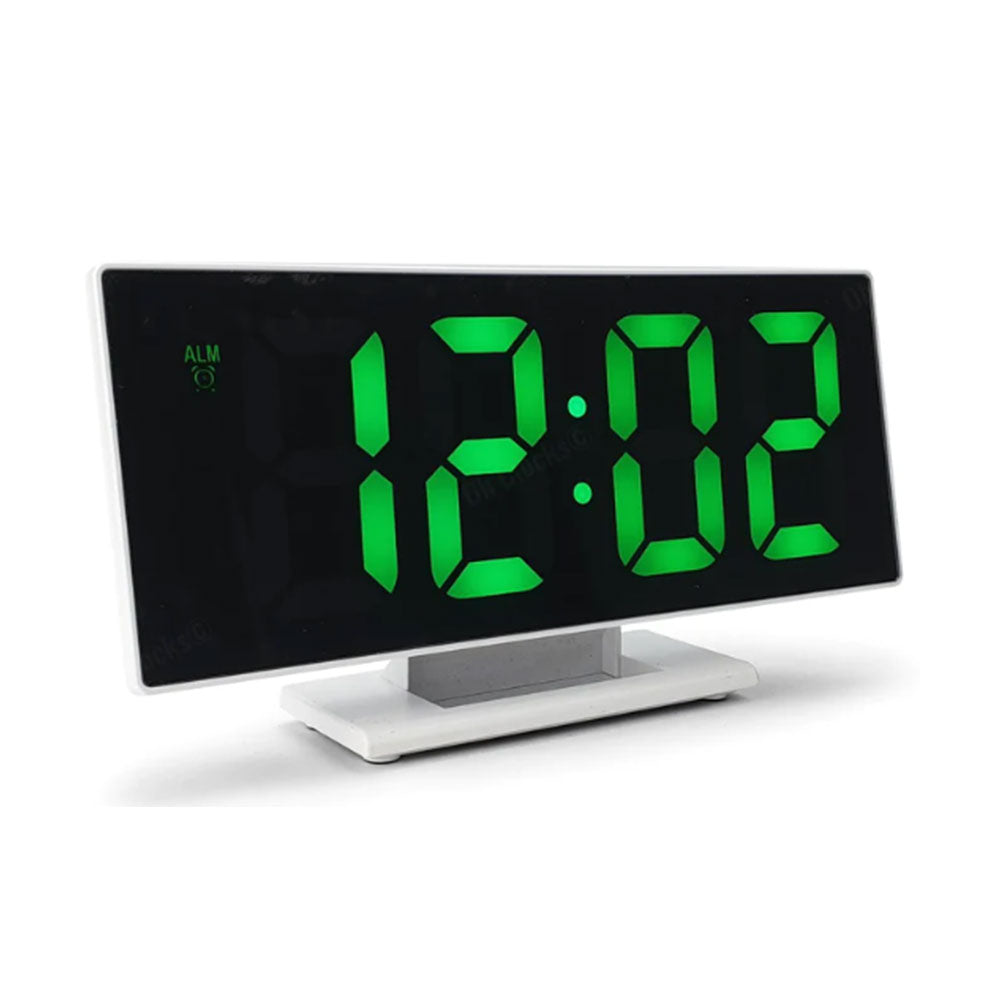 Speilet ansikt LCD vekkerklokke 19cm