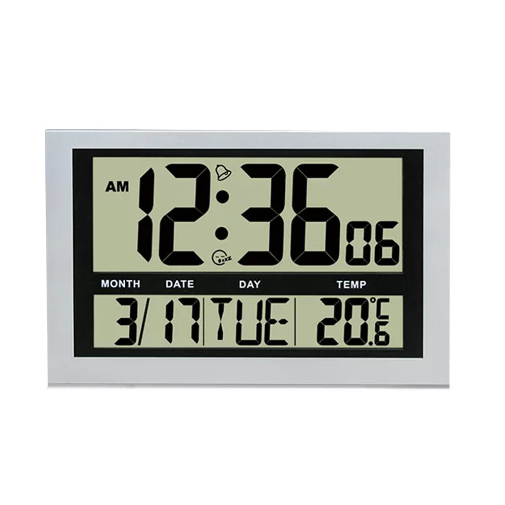 Horloge de calendrier de l'écran LCD jumbo