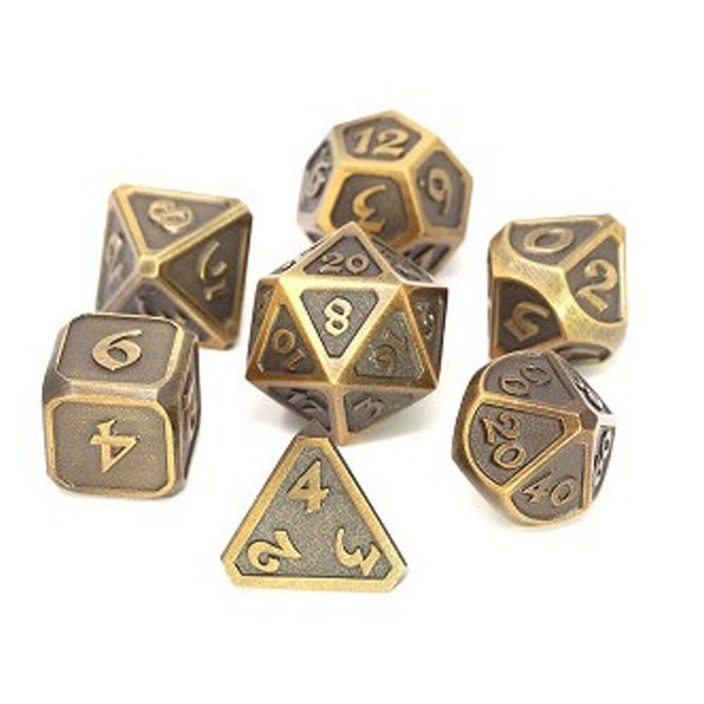 Zestaw Dice Metal Polyhedral Mythic