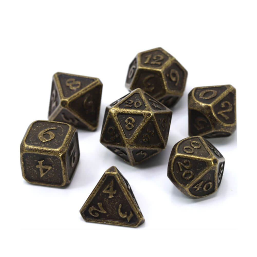 Terning metal sæt polyhedral mythica