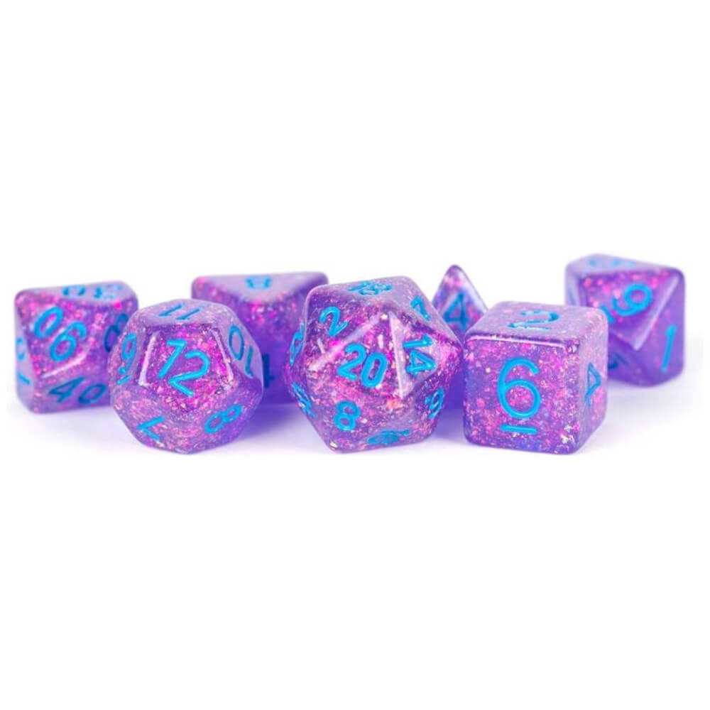 MDG Resin Flash Dice Set 16 mm Polyedral