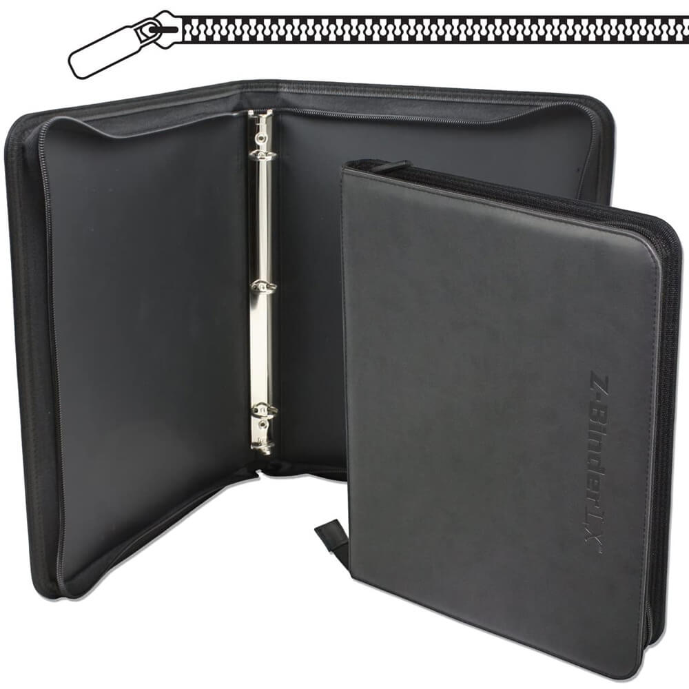 BCW Zipper LX Binder 3 Ring (Black)