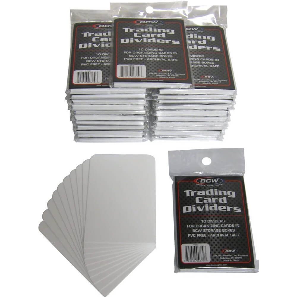 BCW Trading Card Dividers 10 pr. Pakke