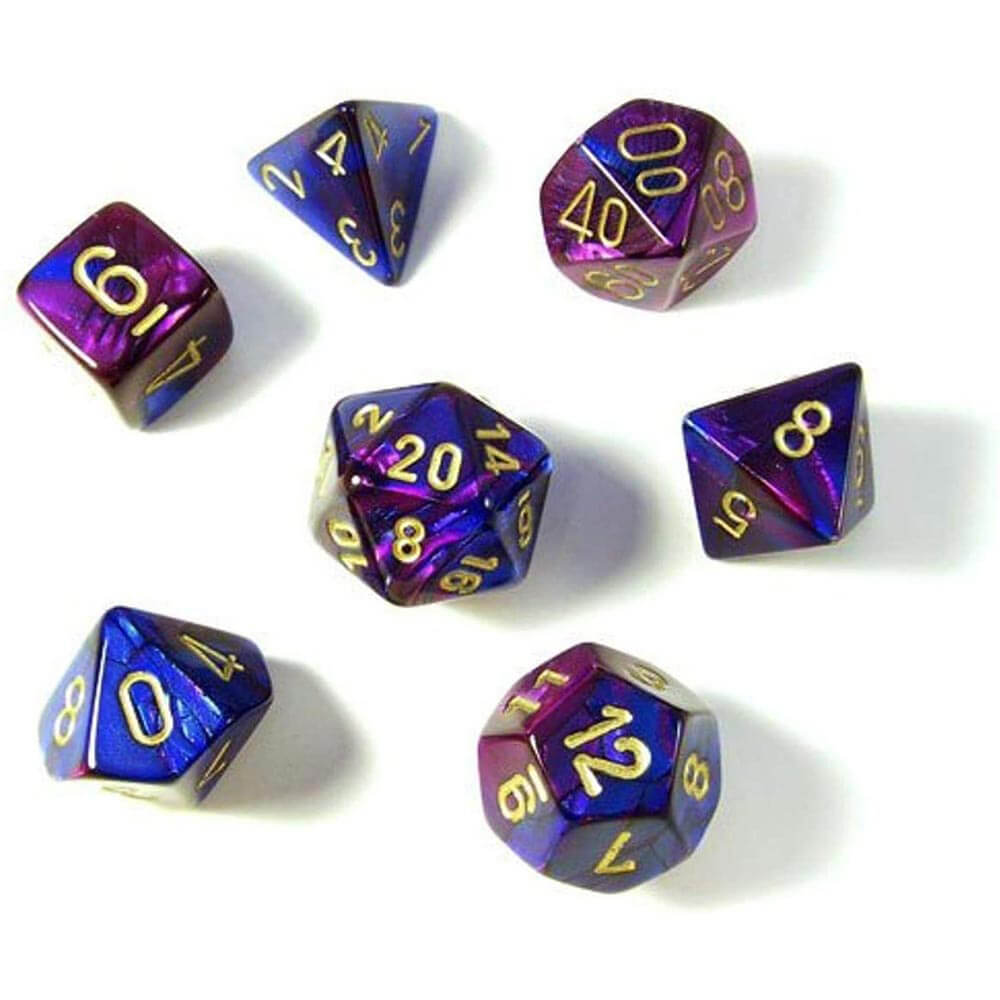 D7 Die Set Dice Gemini Poly (7 dobbelstenen)