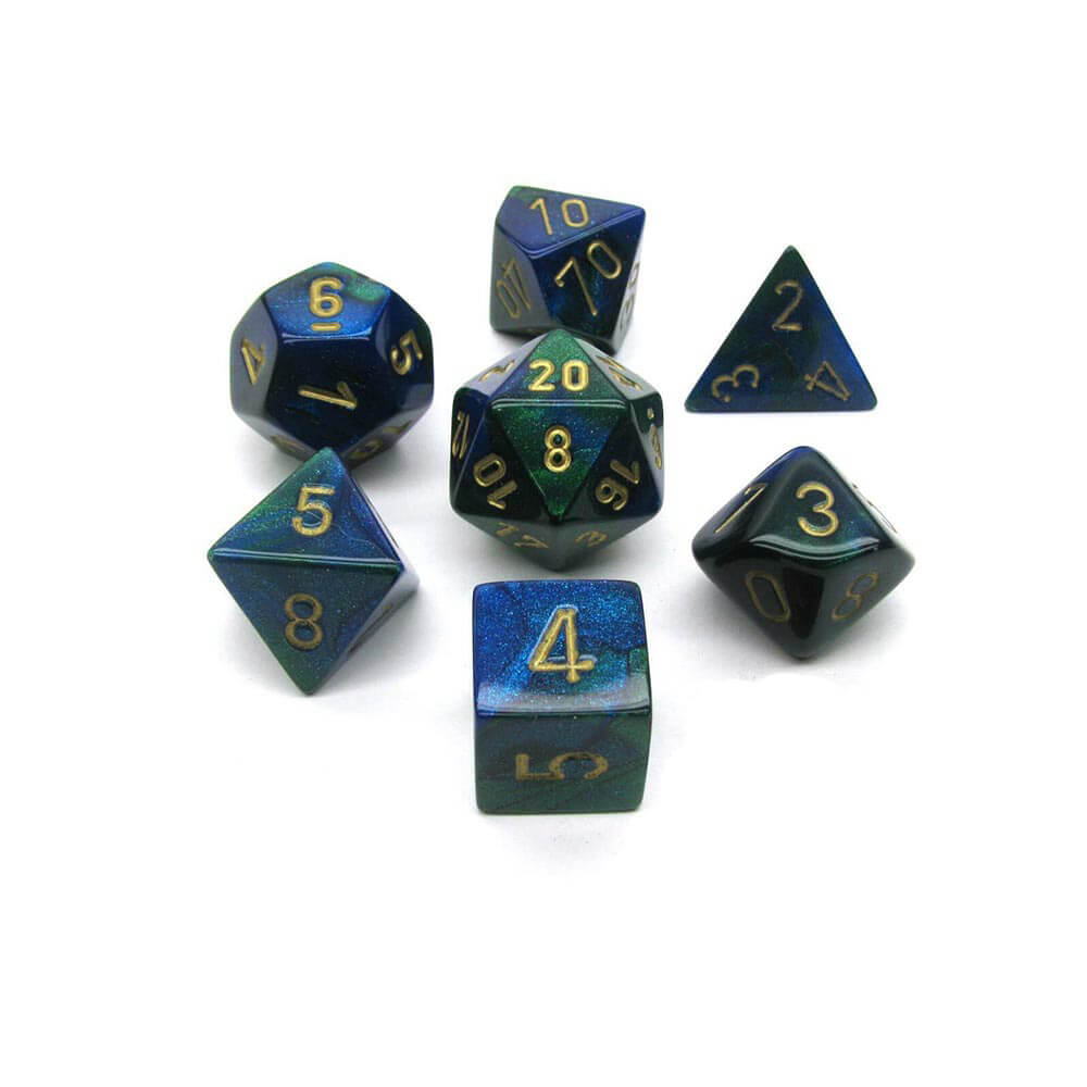 D7 Die Dice Gemini Poly (7 dados)