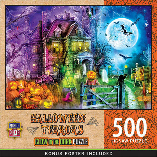 MasterPieces Halloween Terrors Glow in the Dark Puzzle 500pc