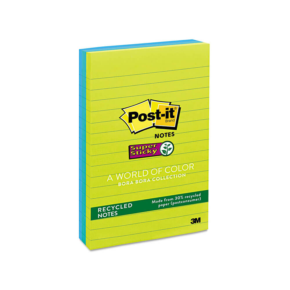 Post-It Notes 98x149mm diverse (3pk)