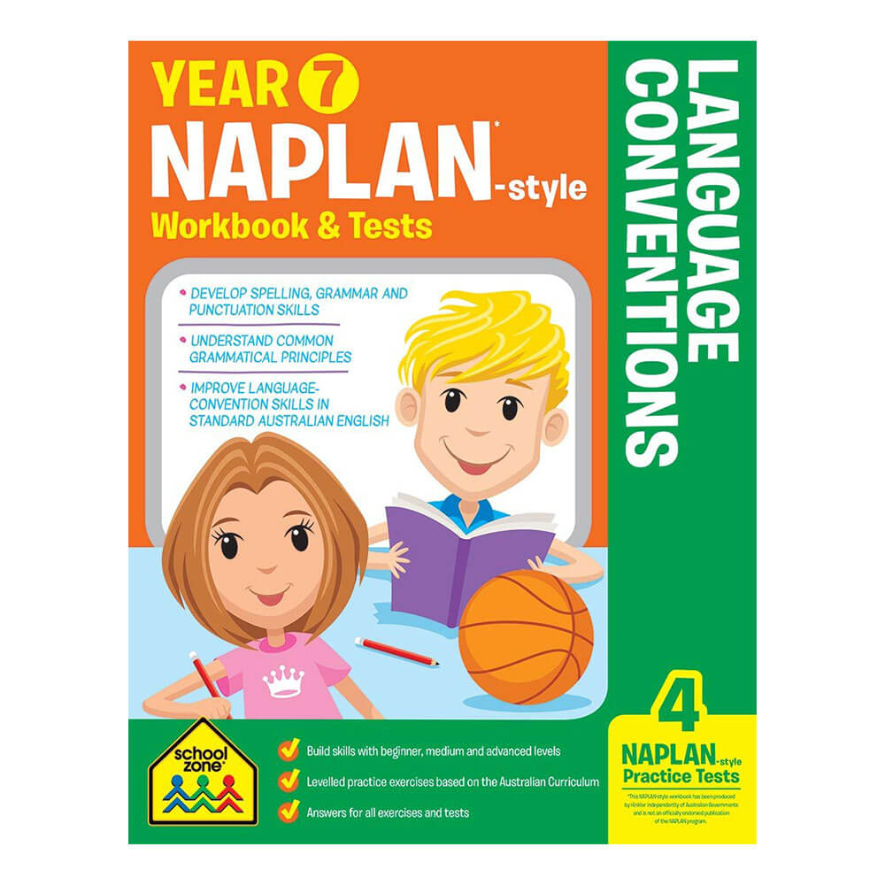 Libro de trabajo y exámenes de Naplan SchoolZone NAPLAN