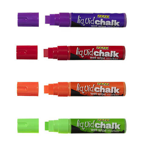 Texta Liquid Chalk Wet-Wipe Marker Jumbo