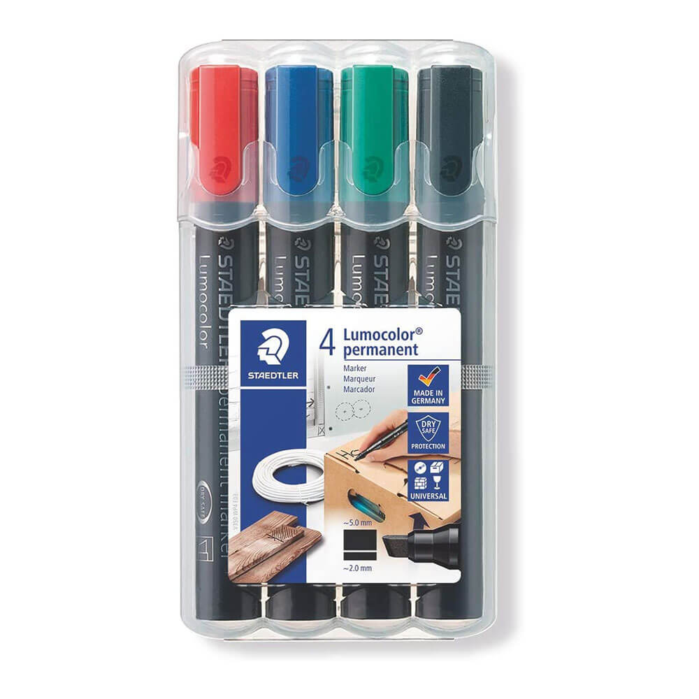 Staedtler LumoColor Chisel Tip Marker assorti