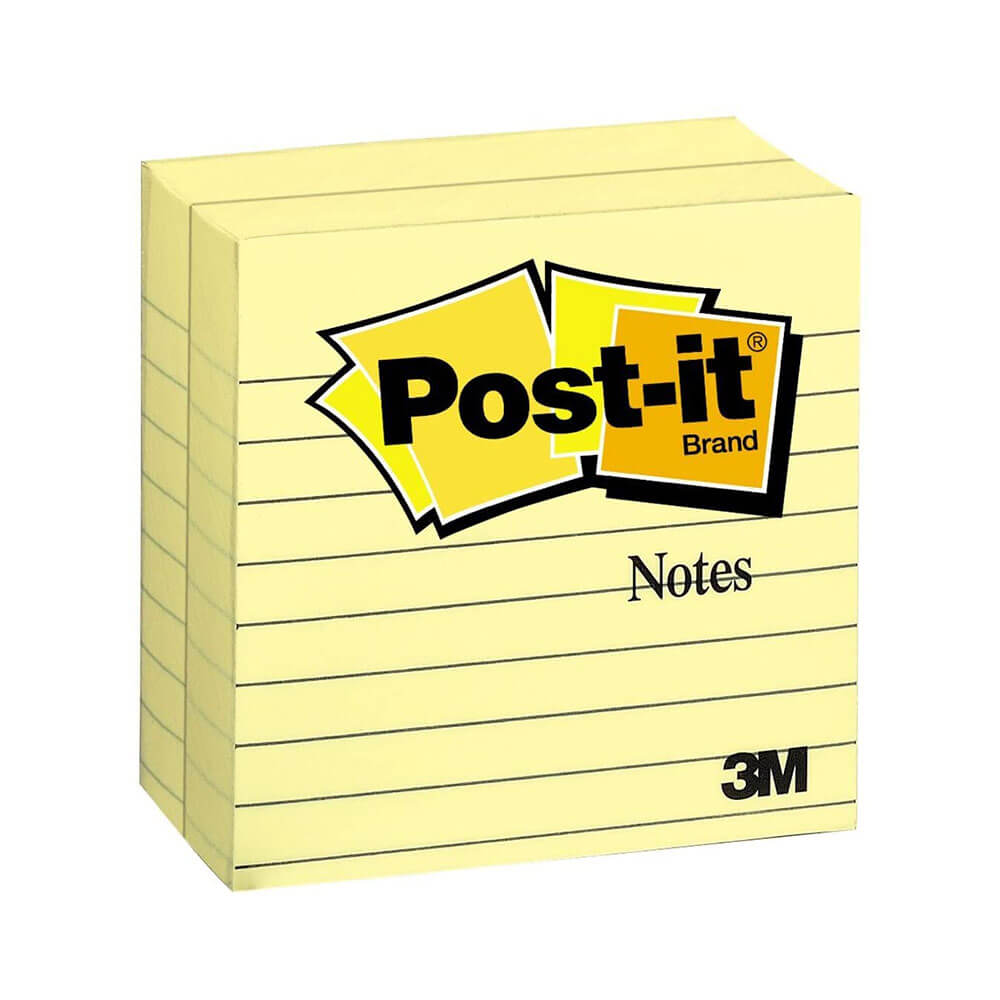 Post-It Notes jaune doublé (12pk)