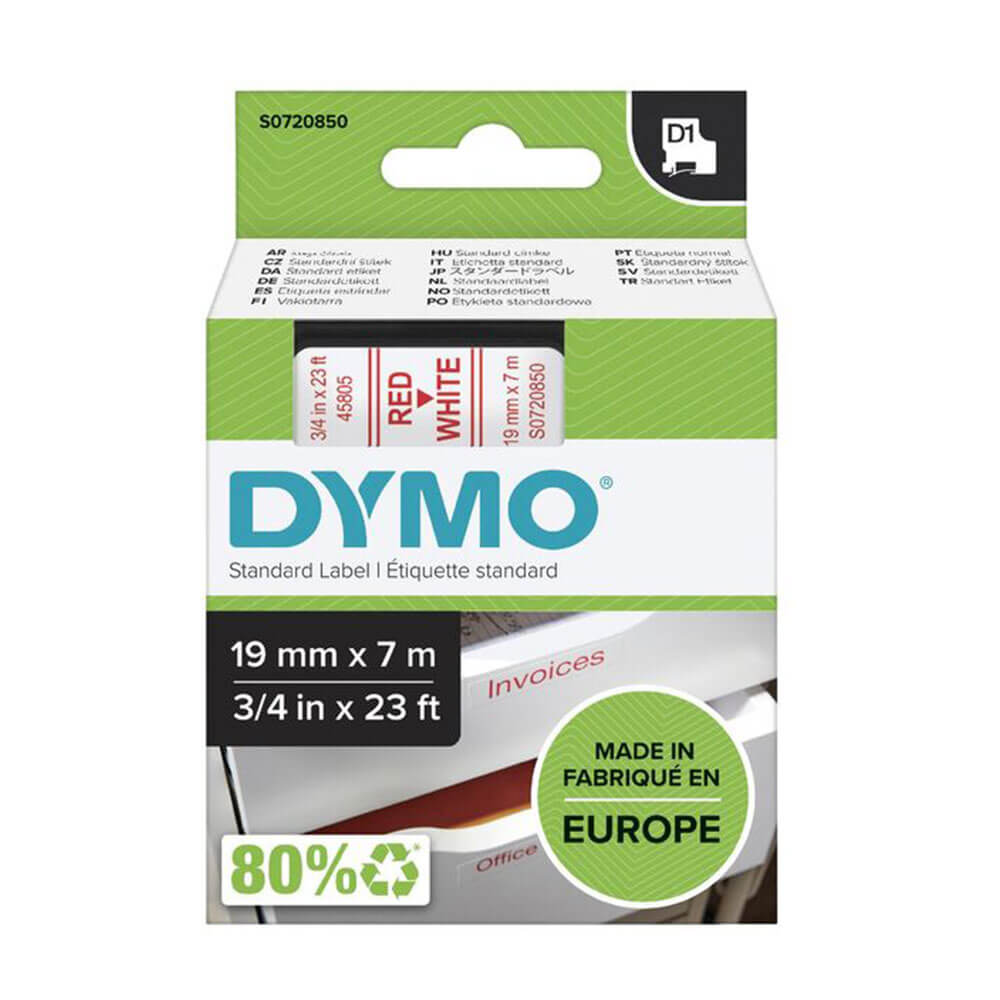 Dymo D1 Etykieta 19 mmx7m