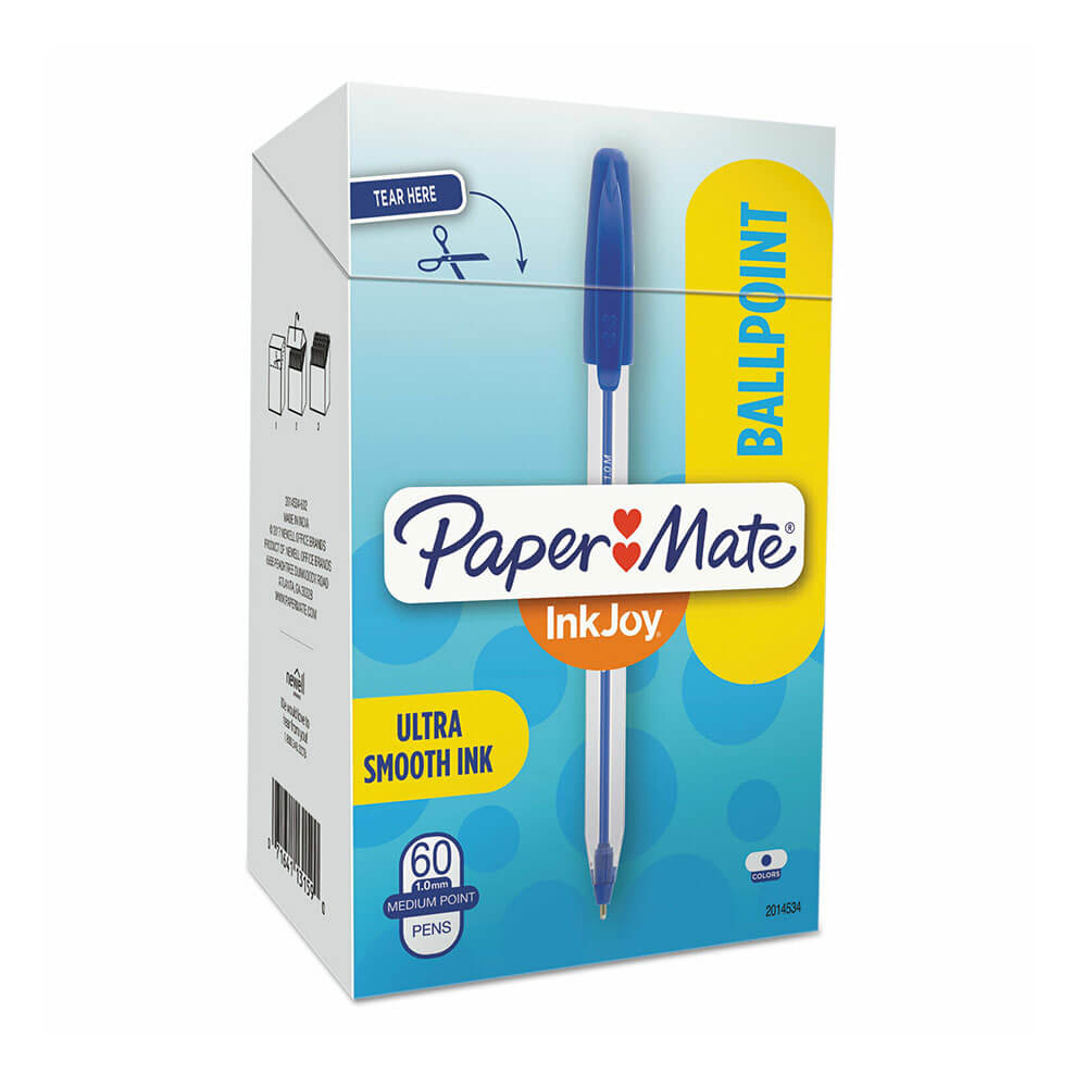 Papermate Inkjoy Medium Point Pen 1.0mm 60pk