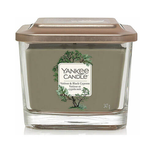 Yankee Candle Square Xmas Vetiver & Black Cypress (3-Wick)