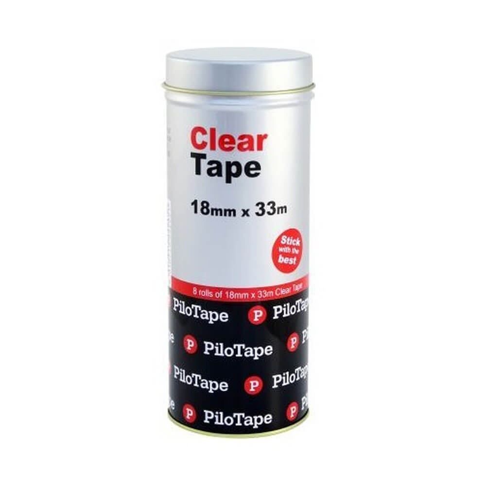 Pilotape Clear Tape (8 Rollen pro Packung)