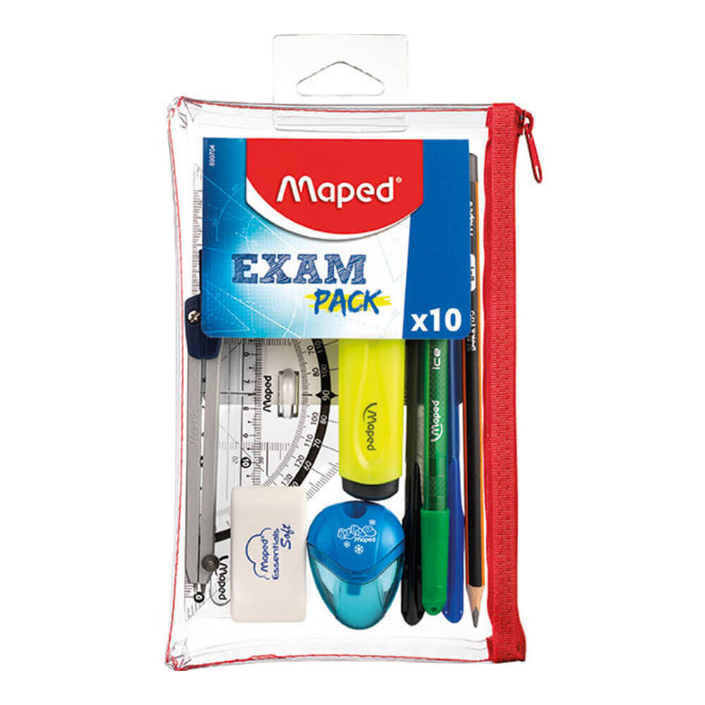 Kit Student Case matitato mappato 10pc trasparenti