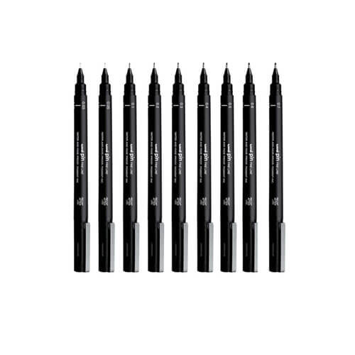 Uni-ball Pin Fineliner Pen (12pcs)