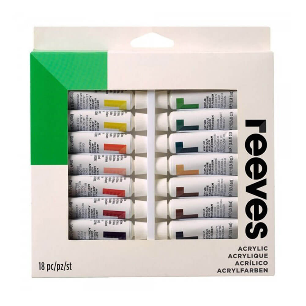 Tubes de peinture Reeves Set 12 ml acrylique