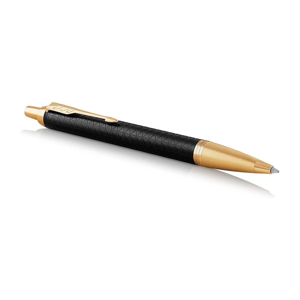  Parker IM Kugelschreiber Gold Trim (Schwarz)