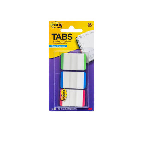 Post-it File Tabs 66pk