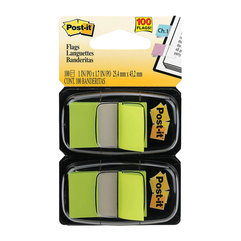 Post-it Twin Pack Flags 100 stk