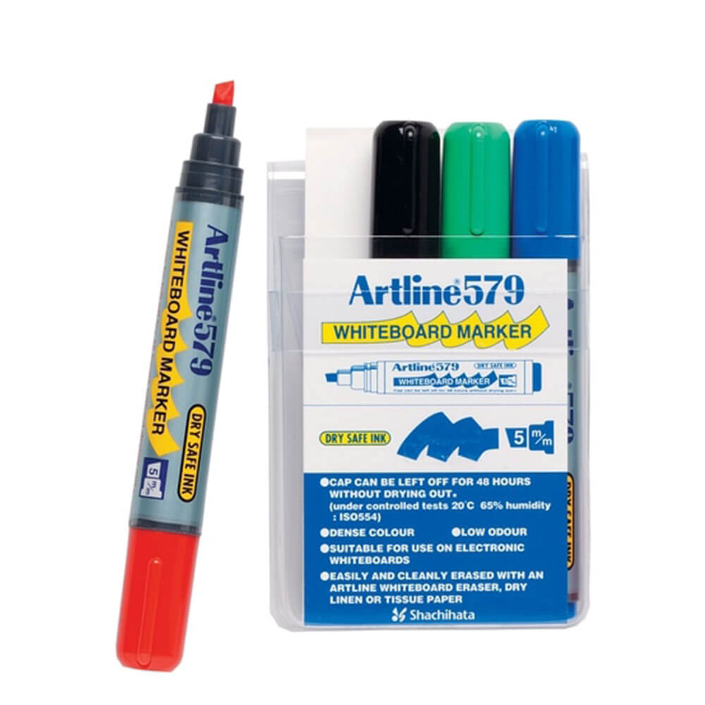  Artline Whiteboard-Marker, 5 mm, Meißel, sortiert