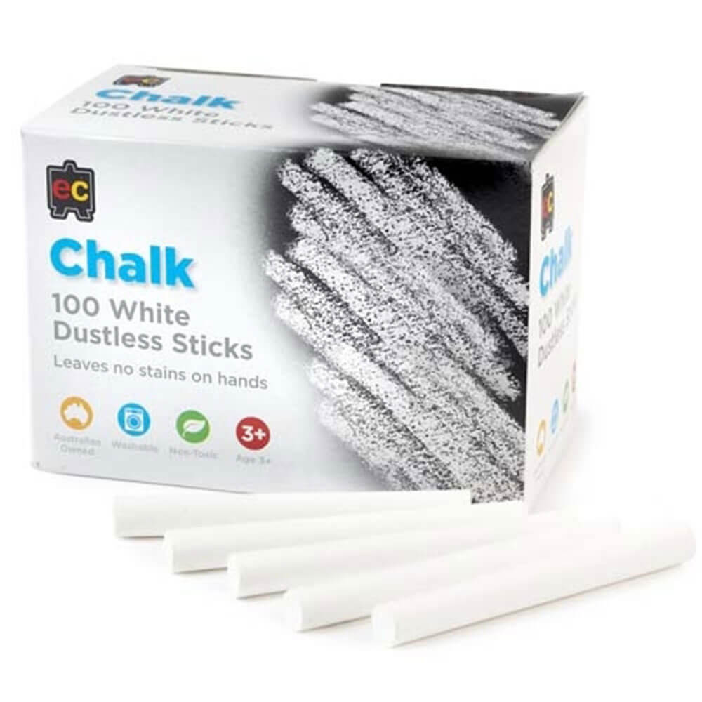 EC Dustless Chalk (100/Box)