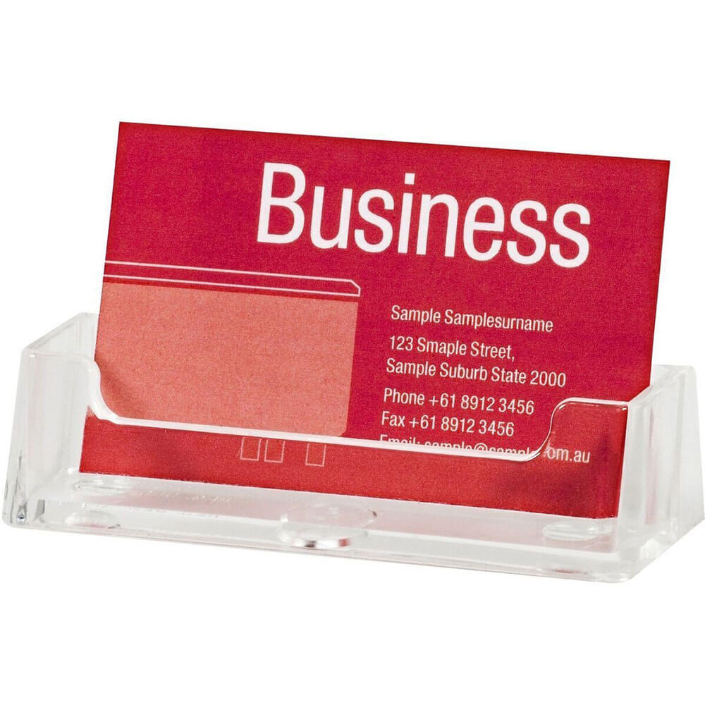 Esselte Landscape Business Card Holder (Clear)