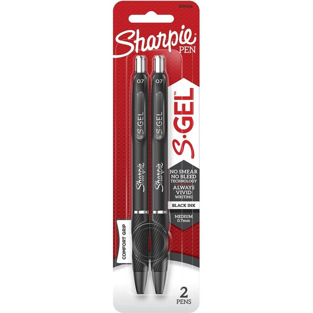 Sharpie S-gel infällbart penna medium 0,7 mm (2pk)