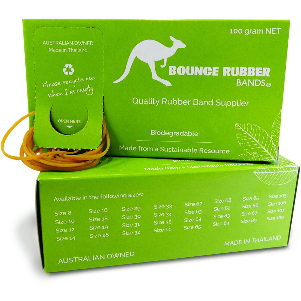 Bounce gummibånd 100g (Assorteret størrelse)