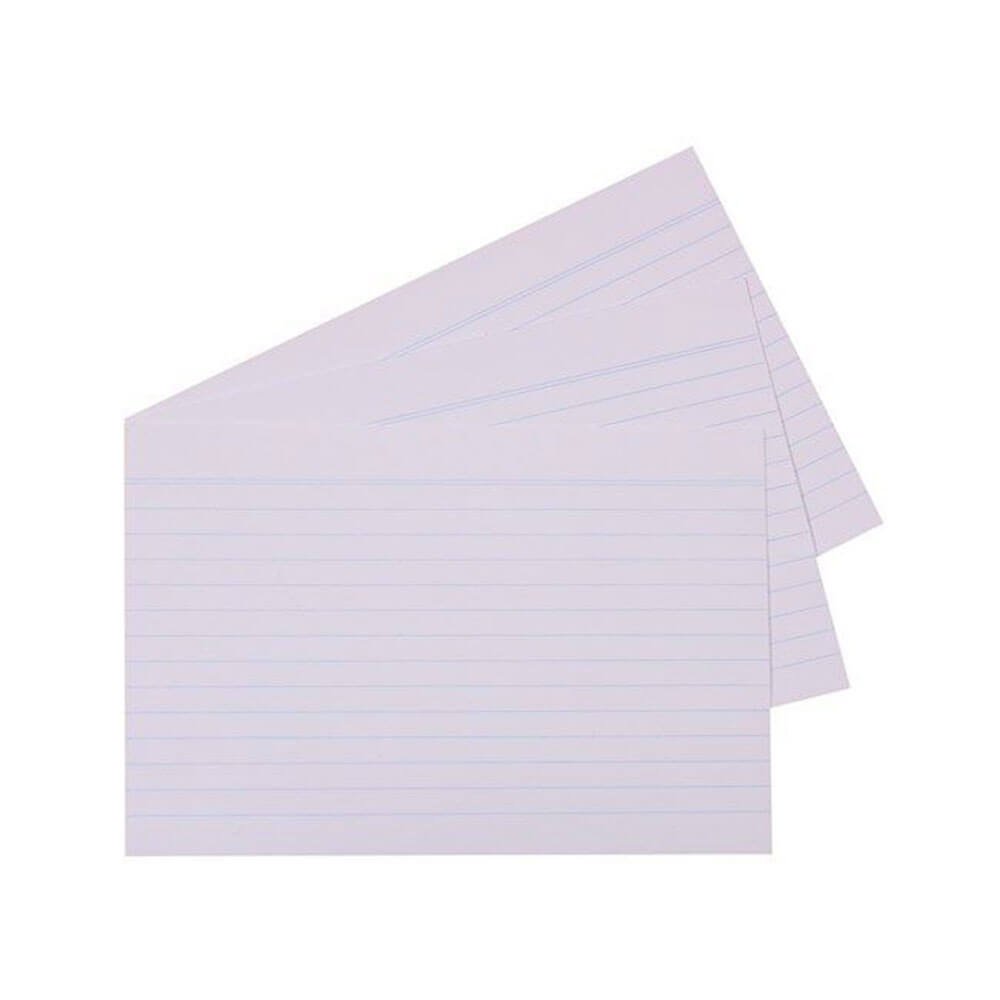 Tarjetas del sistema gobernadas de Quill 100pk (blanco)