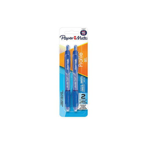 Paper Mate Profile Gel Retractable Pen 0.7mm (2pk)