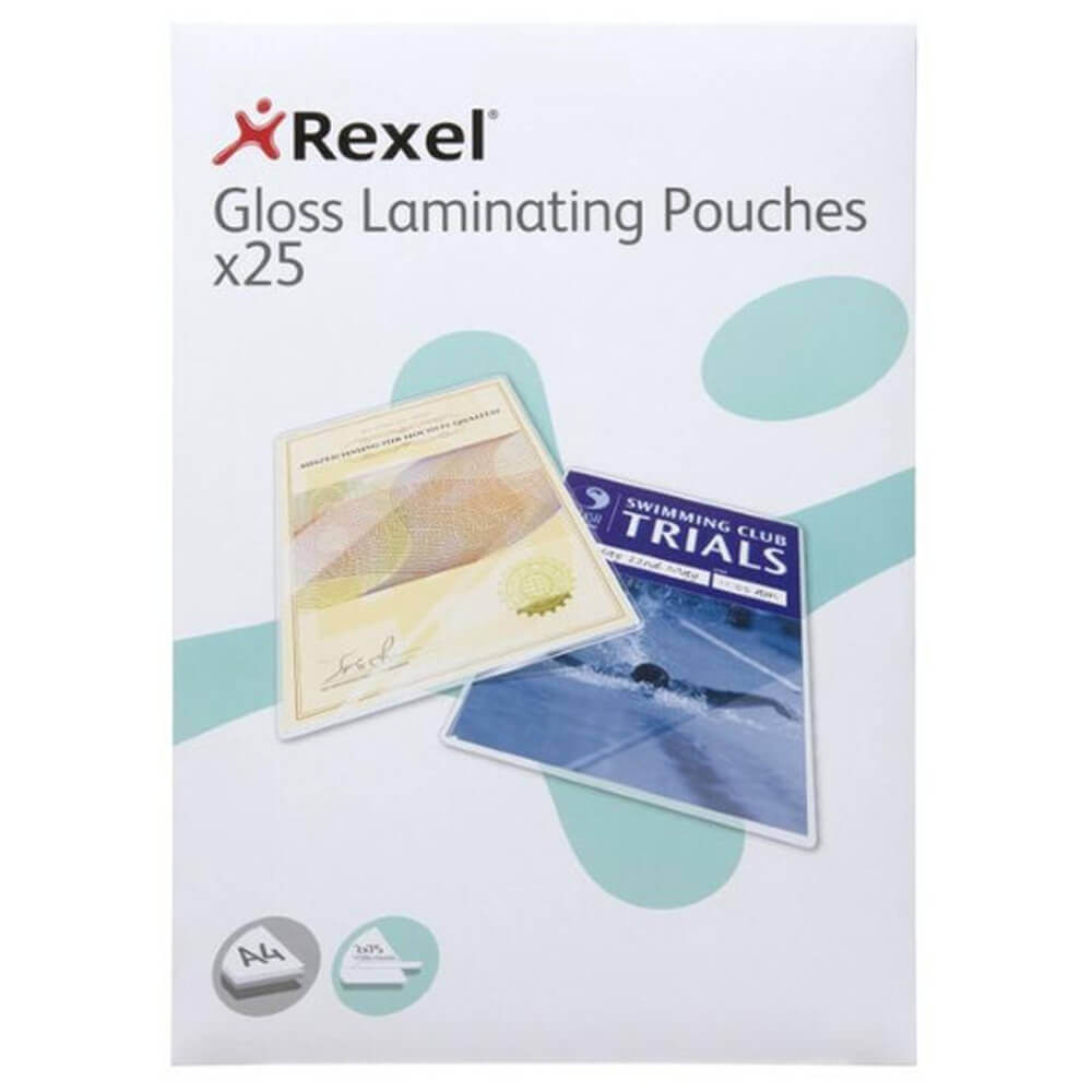 Bolsas de laminação de Rexel Gloss (A4)