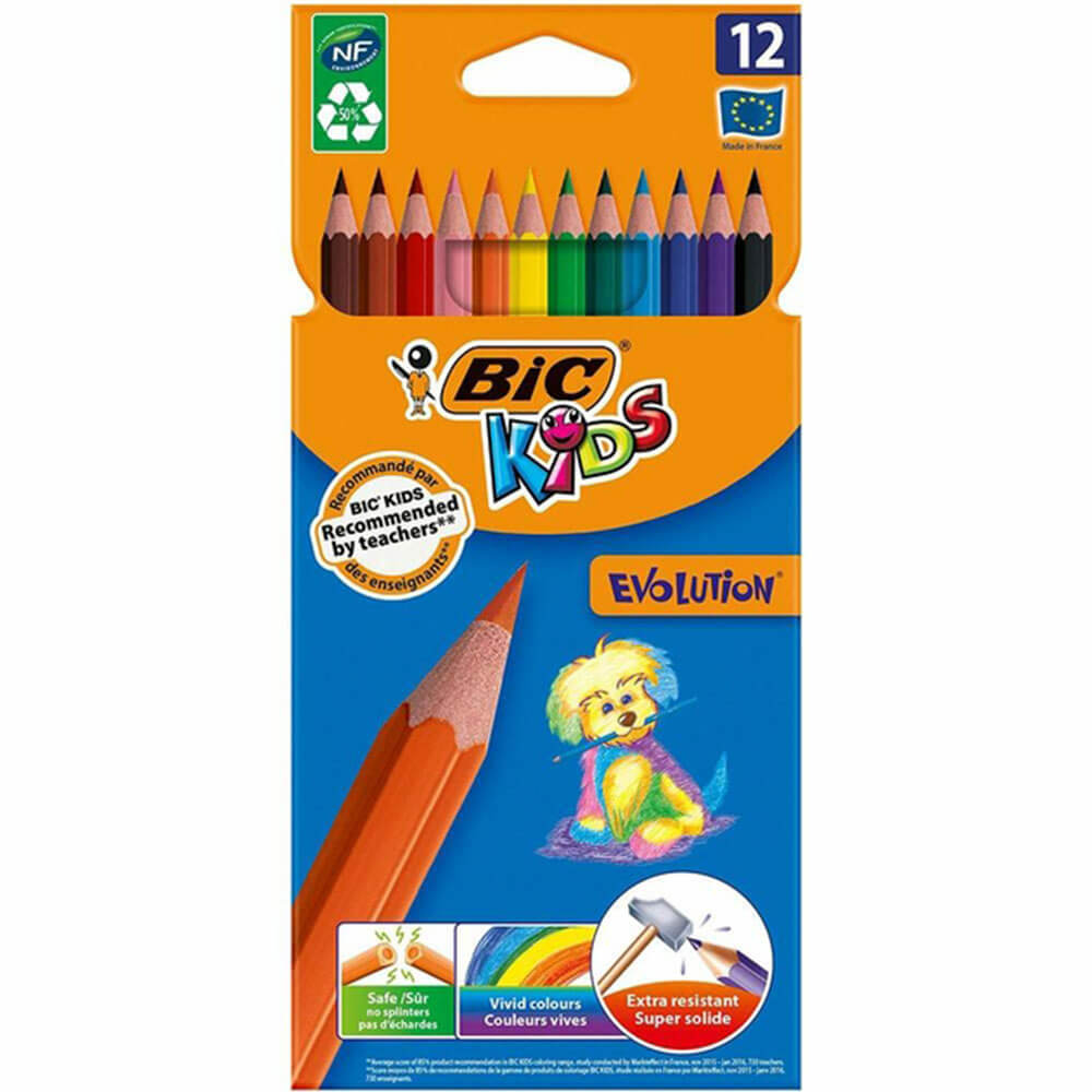 Kolorowe ołówki BIC Kids Evolution (12pk)