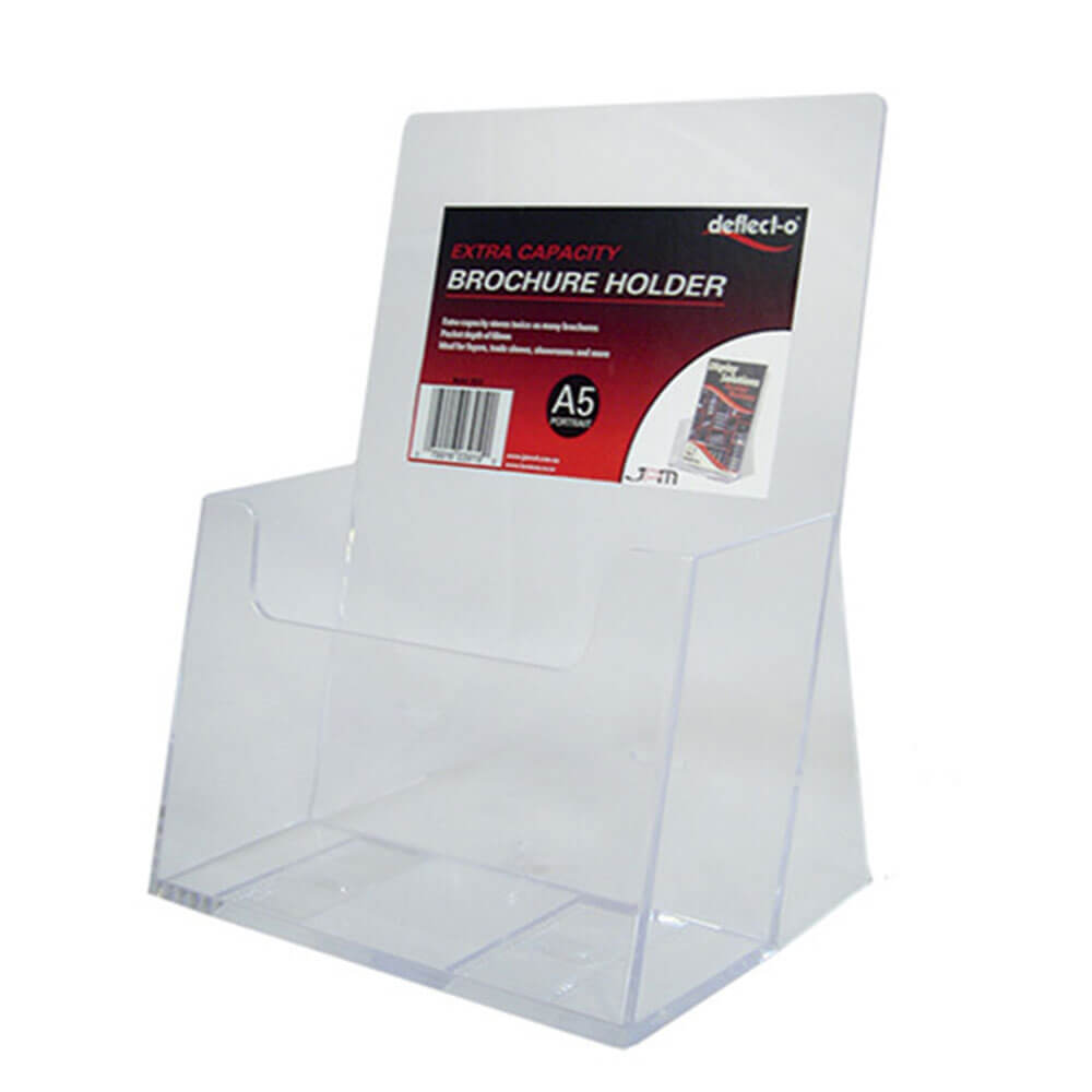 Deflecto Free Standing Extra Capacity Brochure Holder (A5)