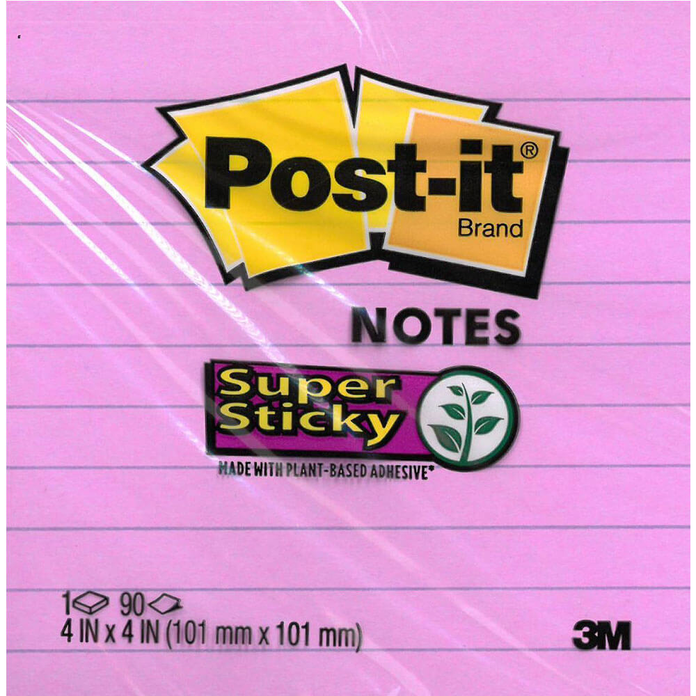 Post-it Super Sticky Lined Notes (90 Blatt)