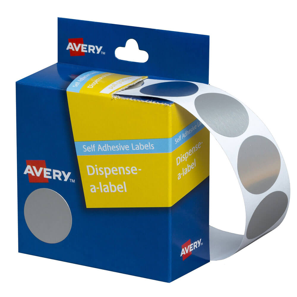 Avery zelfklevende puntlabels 24 mm (250 stcs)