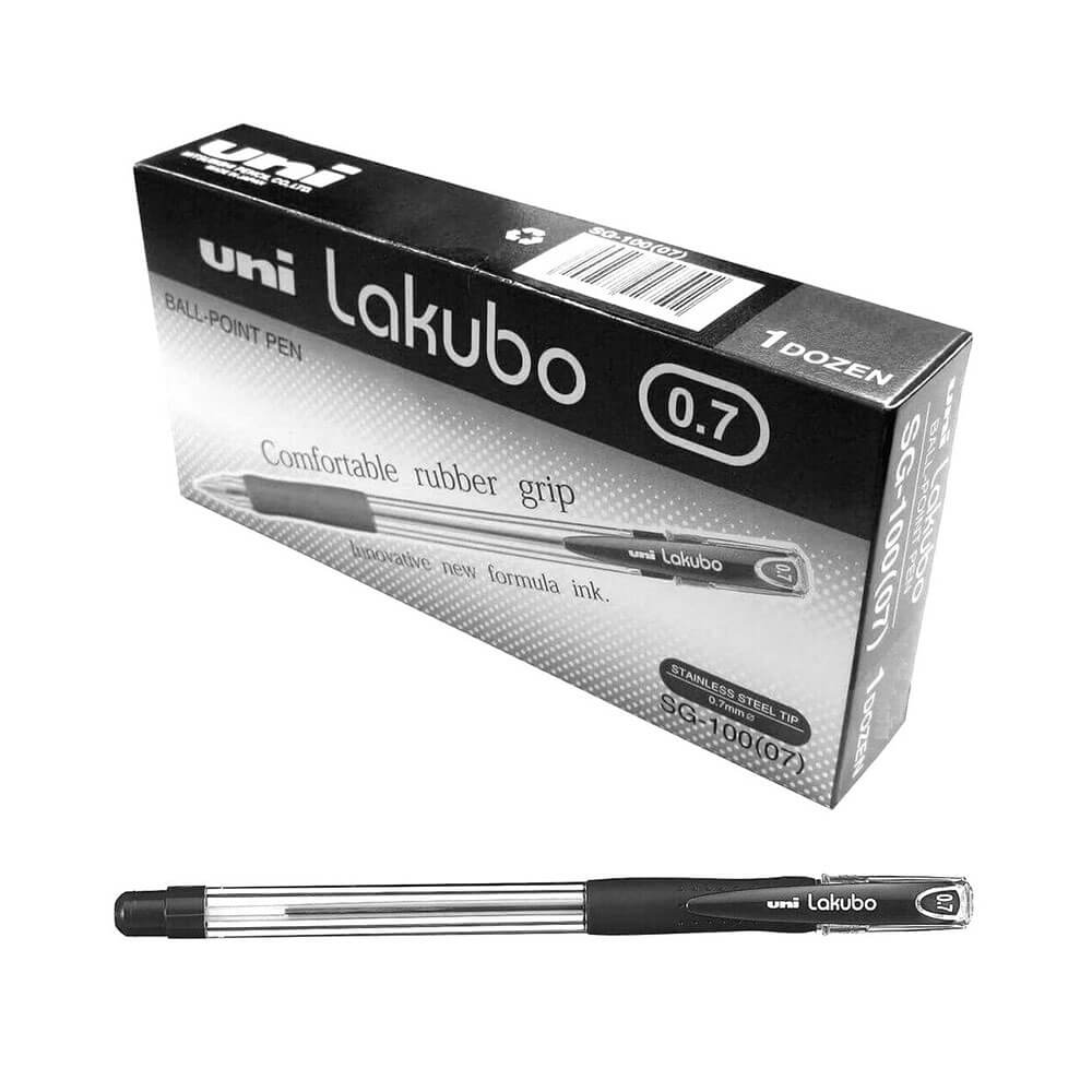 Uni Lakubo Ballpoint Pen 12pcs (fin)