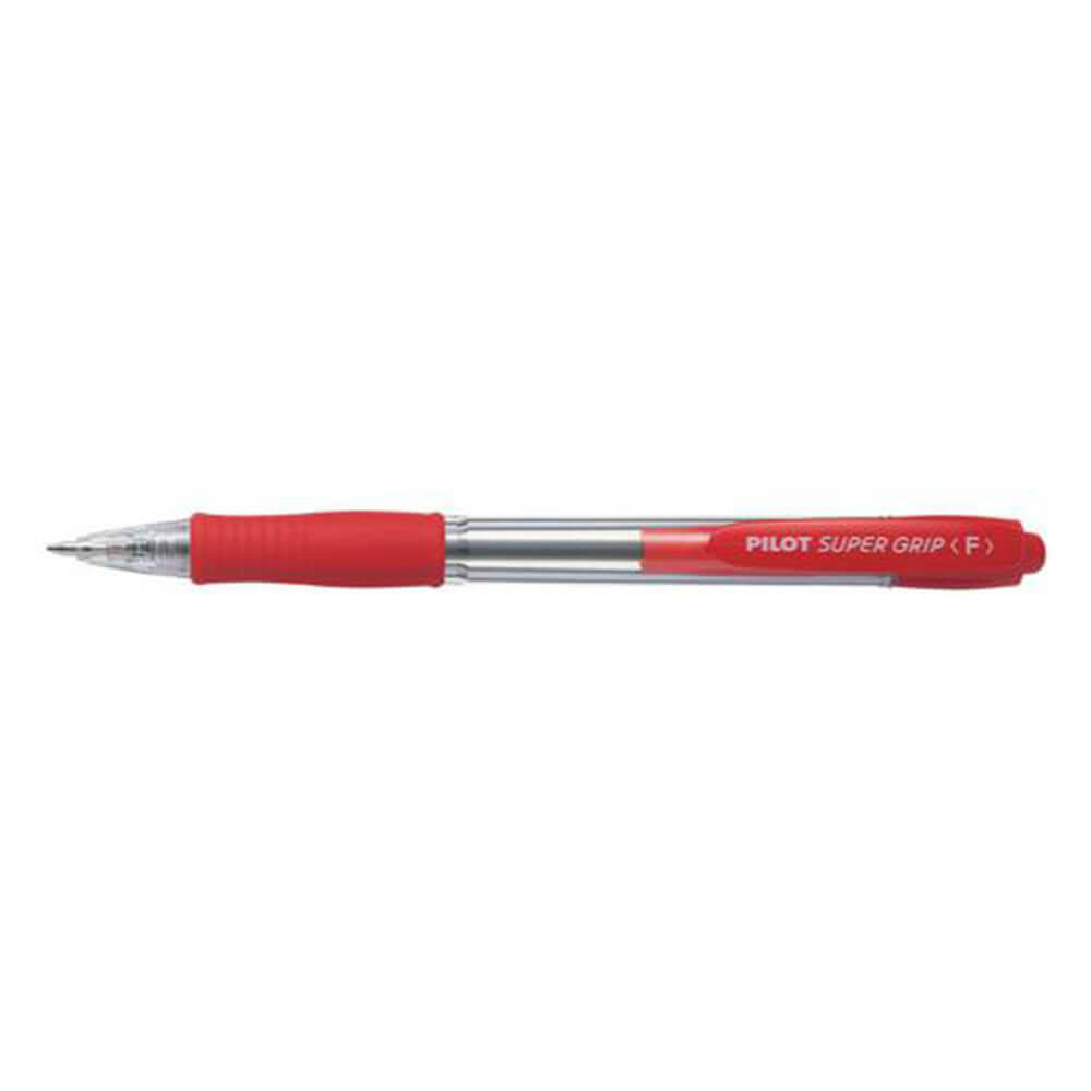 Pilot BPGP Super Grip einziehbarer feiner Stift, 12 Stück